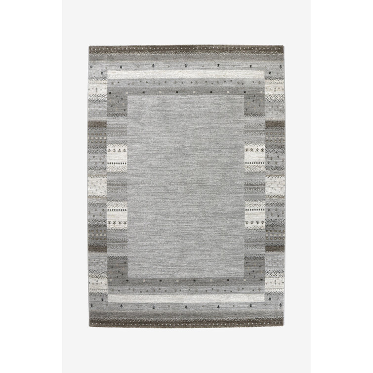 Gracie Oaks Chimel Southwestern Machine Woven Grey Area Rug | Wayfair.co.uk